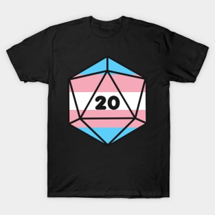 D20 - Transexual Pride Dice T-Shirt